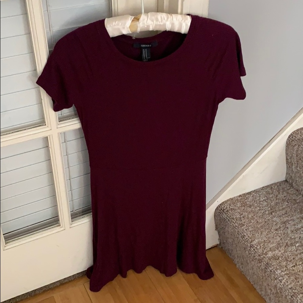Burgundy Forever 21 Dress